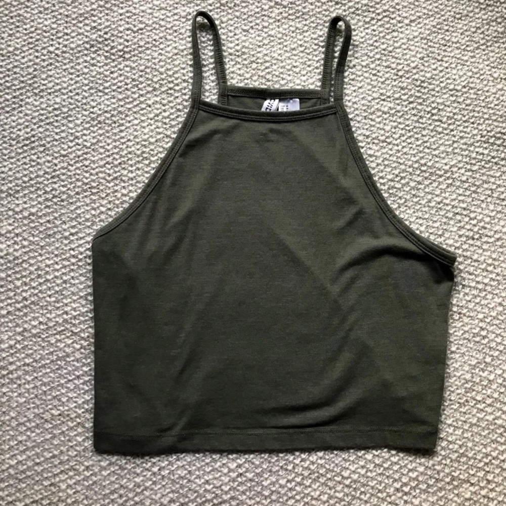 Green Cami Tank Top